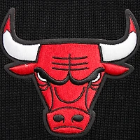 Men's Pro Standard Black Chicago Bulls Crewneck Pullover Sweater & Cuffed Knit Hat Box Gift Set