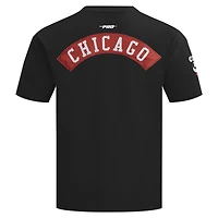 Men's Pro Standard Black Chicago Bulls Made To Play Drop Shoulder T-Shirt