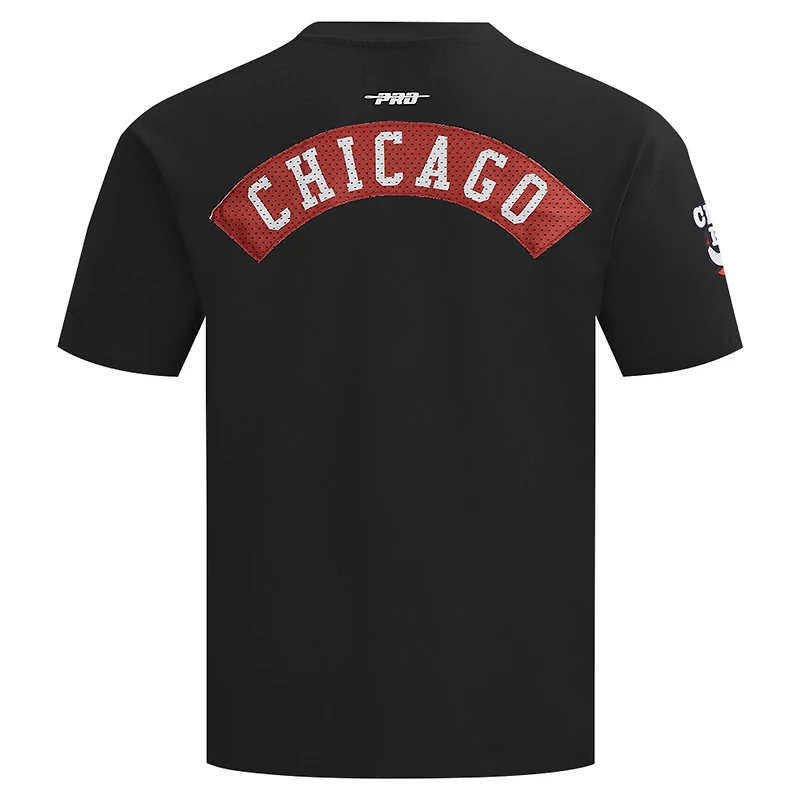 T-shirt noir à épaules tombantes Pro Standard pour hommes des Chicago Bulls Made To Play