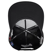Casquette Snapback Pro Standard noire Chicago Bulls Paint the City Pinch Front pour hommes