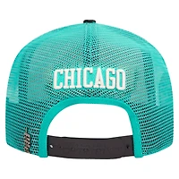 Casquette Pro Standard Chicago Bulls Visor Elite Classic Trucker Snapback crème/bleu sarcelle pour homme