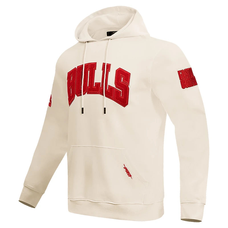 Sweat à capuche Pro Standard crème pour hommes des Chicago Bulls triple ton sur DK