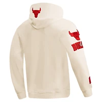 Sweat à capuche Pro Standard crème pour hommes des Chicago Bulls triple ton sur DK