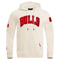 Sweat à capuche Pro Standard crème pour hommes des Chicago Bulls triple ton sur DK