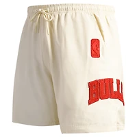 Men's Pro Standard Cream Chicago Bulls Triple Tonal Woven Shorts