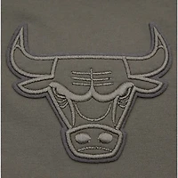 Men's Pro Standard  Gray Chicago Bulls Neutrals Short Sleeve Pullover Hoodie