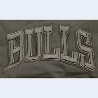Men's Pro Standard  Gray Chicago Bulls Neutrals Short Sleeve Pullover Hoodie