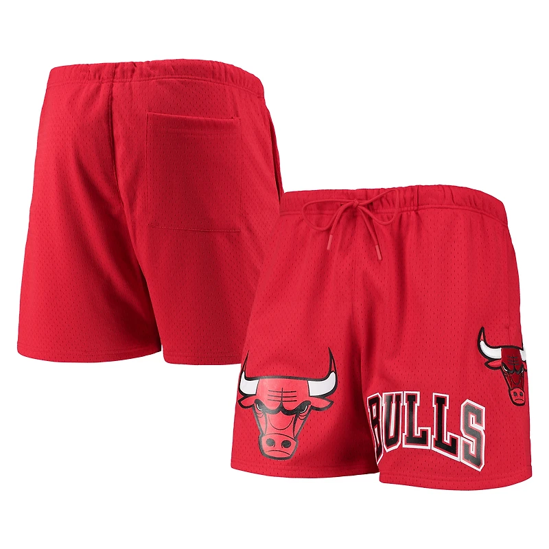 Short capsule Pro Standard Chicago Bulls en maille rouge pour homme