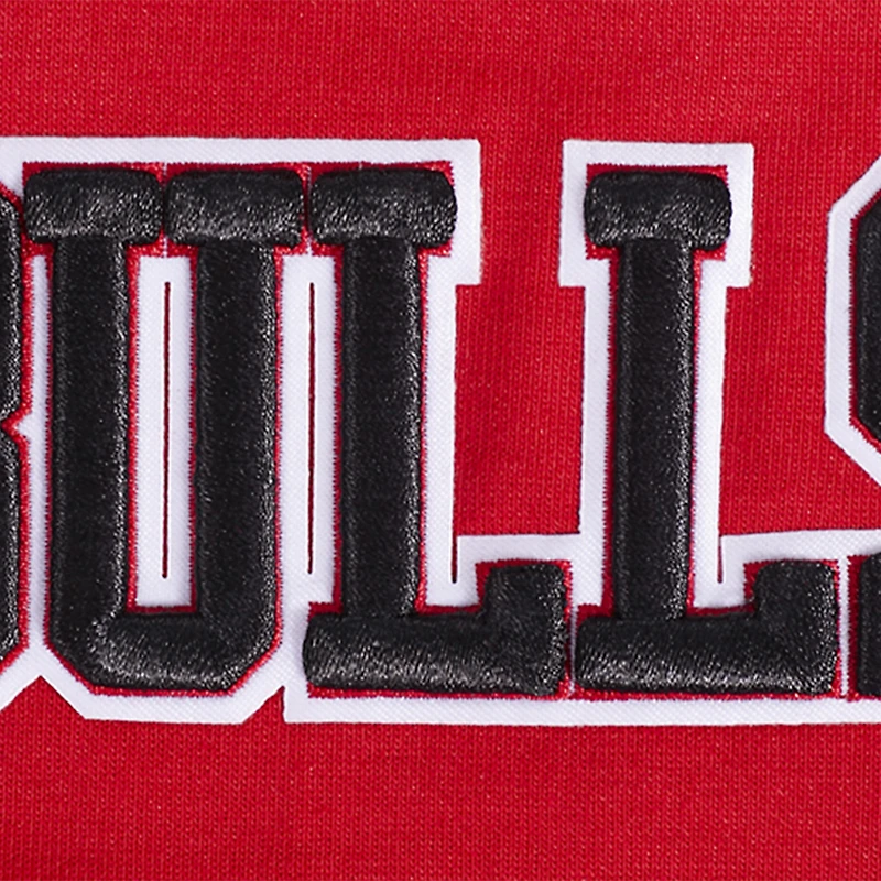Men's Pro Standard Red Chicago Bulls Split Logo Pullover Hoodie