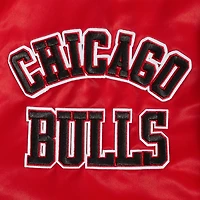 Men's Pro Standard Red Chicago Bulls Sublimated Satin Full-Snap Jacket