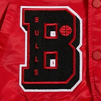 Men's Pro Standard Red Chicago Bulls Sublimated Satin Full-Snap Jacket