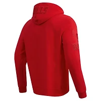 Veste à capuche entièrement zippée Pro Standard Red Chicago Bulls triple ton sur DK pour hommes