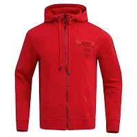 Veste à capuche entièrement zippée Pro Standard Red Chicago Bulls triple ton sur DK pour hommes