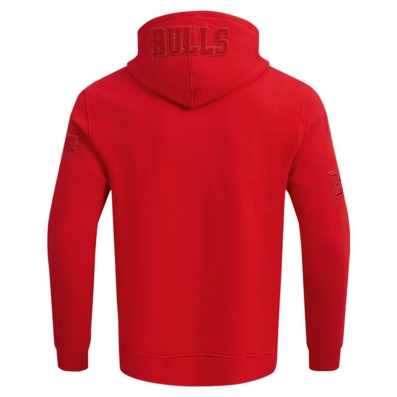 Veste à capuche entièrement zippée Pro Standard Red Chicago Bulls triple ton sur DK pour hommes