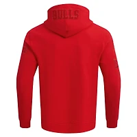 Veste à capuche entièrement zippée Pro Standard Red Chicago Bulls triple ton sur DK pour hommes