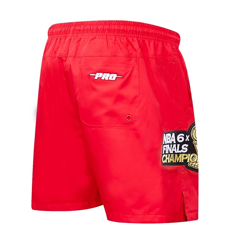 Short tissé Chicago Bulls Pro Standard rouge pour homme