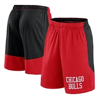 Short de performance rouge/noir pour homme des Chicago Bulls