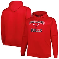 Sweat à capuche rouge Chicago Bulls pour homme, grandes tailles, motif cœur et âme