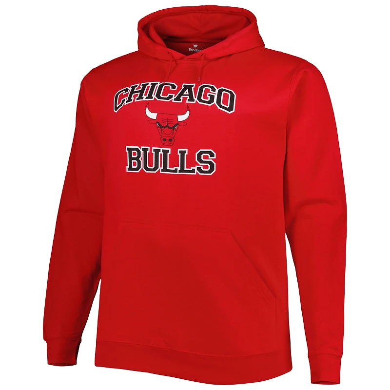 Sweat à capuche Big & Tall Heart Soul Red Chicago Bulls pour homme