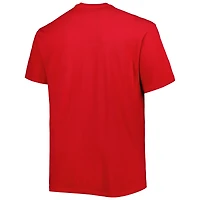 Men's Red Chicago Bulls Big & Tall Heart Soul T-Shirt