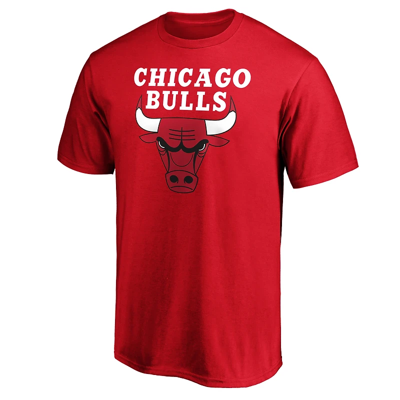 Men's Red Chicago Bulls Global Logo T-Shirt