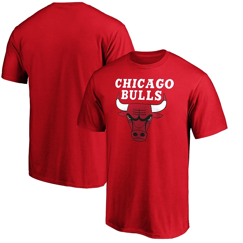 Men's Red Chicago Bulls Global Logo T-Shirt