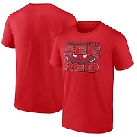 Men's  Red Chicago Bulls Half Court Offense T-Shirt
