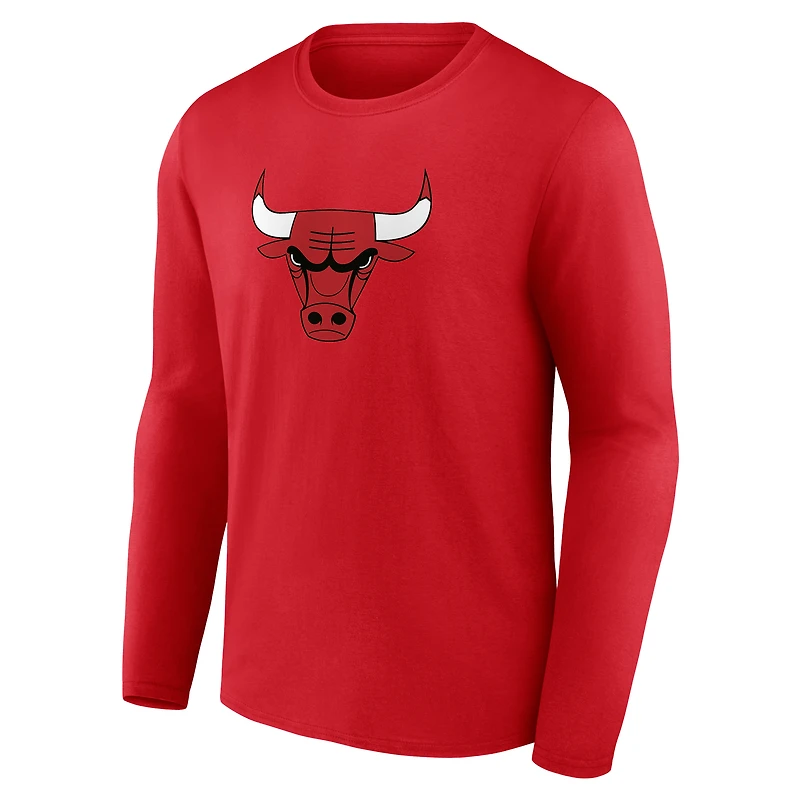 Men's Chicago Bulls Primary Logo Long Sleeve T-Shirt
