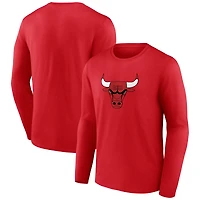 Men's Chicago Bulls Primary Logo Long Sleeve T-Shirt