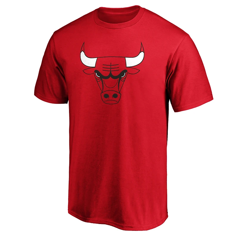 Men's  Red Chicago Bulls Primary Logo T-Shirt