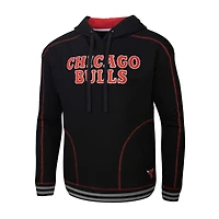 Sweat à capuche noir Stadium Essentials pour hommes des Chicago Bulls Baseline