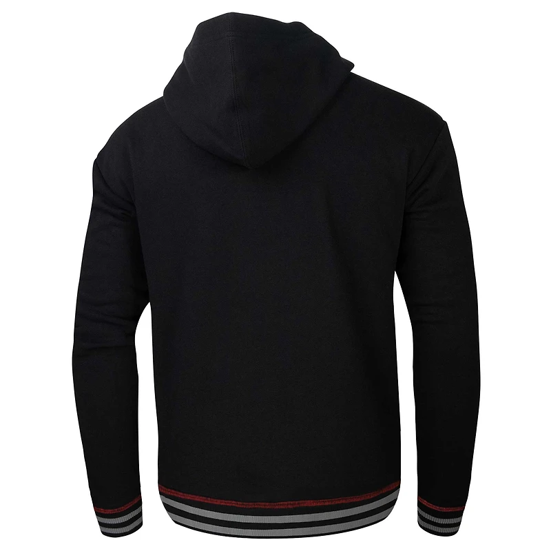 Sweat à capuche noir Stadium Essentials pour hommes des Chicago Bulls Baseline