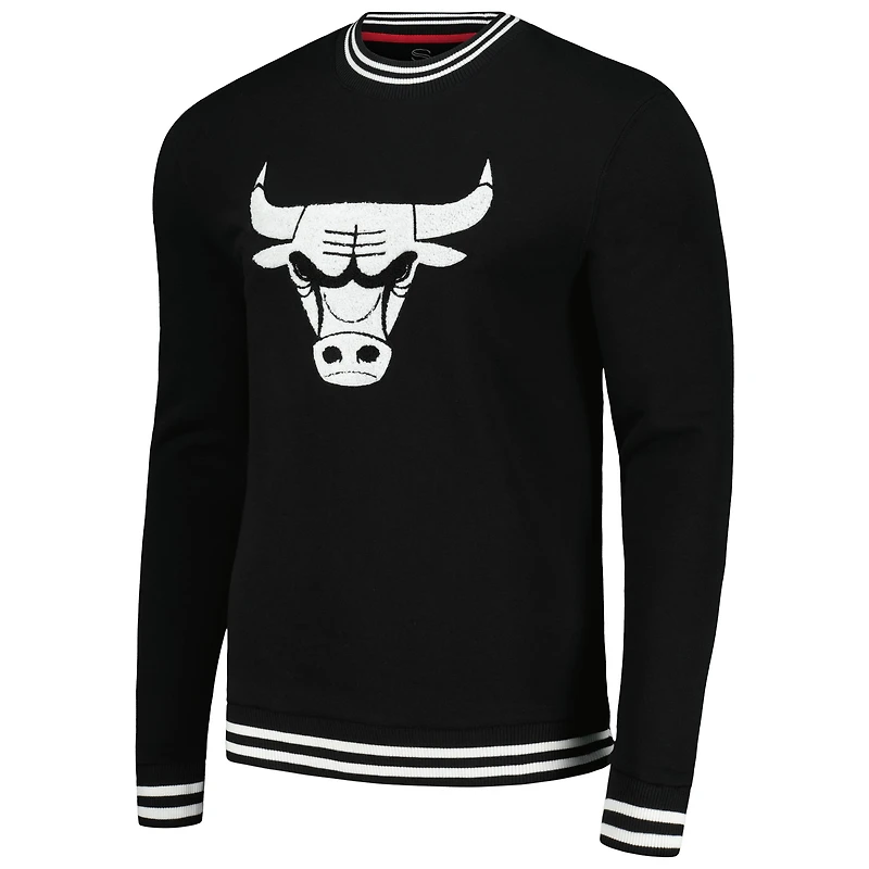 Sweat-shirt noir Stadium Essentials pour hommes des Chicago Bulls Club Level
