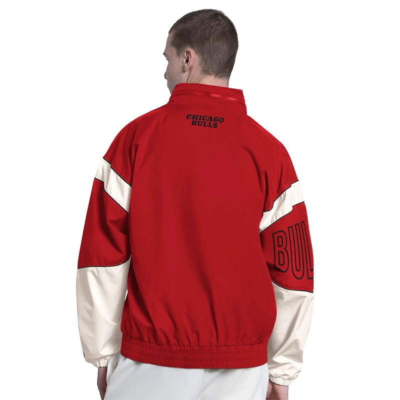 Men's Starter Red Chicago Bulls The Gust Full-Zip Hooded Jacket