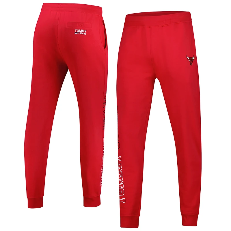Pantalon de jogging en molleton bi-mélange Carl Chicago Bulls Tommy Jeans pour homme rouge