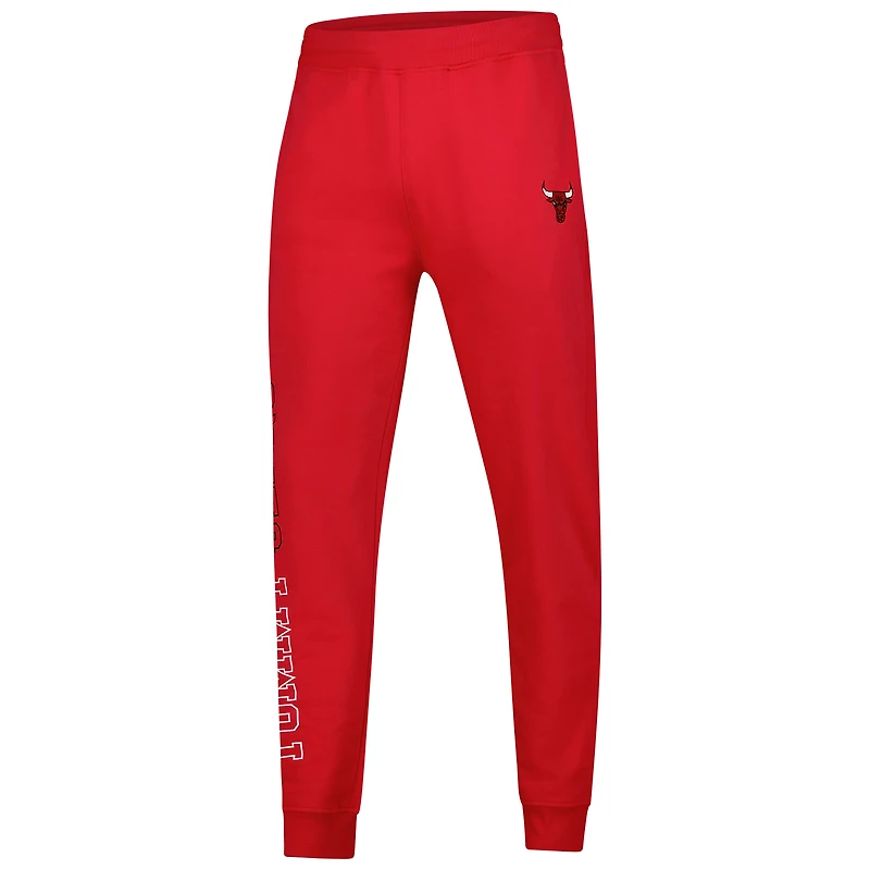 Pantalon de jogging en molleton bi-mélange Carl Chicago Bulls Tommy Jeans pour homme rouge