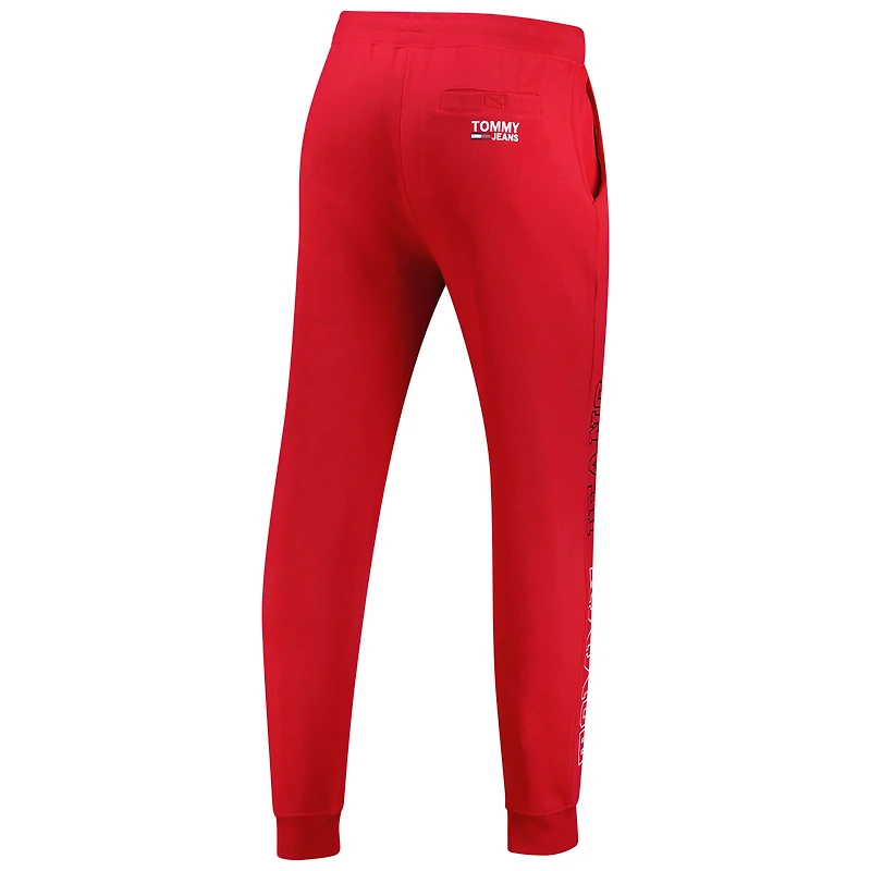 Pantalon de jogging en molleton bi-mélange Carl Chicago Bulls Tommy Jeans pour homme rouge