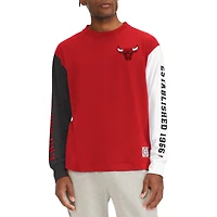 Men's Tommy Jeans Red Chicago Bulls Richie Color Block Long Sleeve T-Shirt