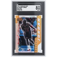 Michael Jordan Chicago Bulls 1996-97 Bowman's Best Cuts Refractor #BC2 SGC Authenticated 8 Card