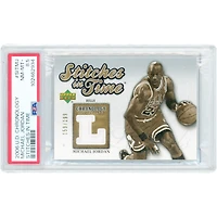 Michael Jordan Chicago Bulls 2006-07 Upper Deck Chronology Stitches In Time Game-Used Jersey Relic #SIT-MJ #159/199 PSA Authenticated 8.5 Card