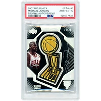 Michael Jordan Chicago Bulls Autographed 2007 Upper Deck Black Trophy Sigs #CTA-JO #24/25 PSA Authenticated Card