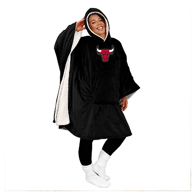 Écusson logo Pegasus Chicago Bulls 60" x 80" Sherpa couleur équipe Bloncho