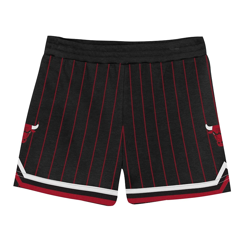 Ensemble t-shirt et short Mitchell & Ness Dennis Rodman noir Chicago Bulls Play by Place pour enfants d'âge préscolaire