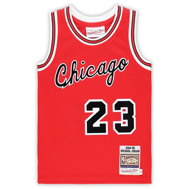 Maillot Swingman authentique Mitchell & Ness Michael Jordan rouge Chicago Bulls Hardwood Classics 1984/85
