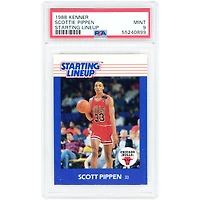 Scottie Pippen Chicago Bulls 1988-89 Kenner Starting Lineup #NNO PSA Authenticated 9 Rookie Card