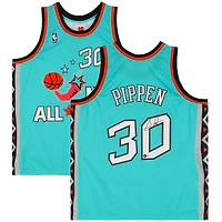 Maillot de l'équipe de l'Est des Chicago Bulls 1996 All-Star signé Scottie Pippen, dédicacé par Michell & Ness