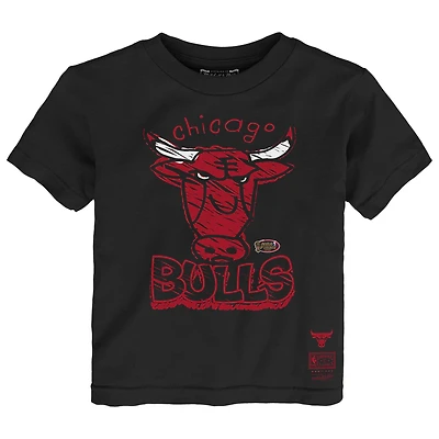 Toddler Mitchell & Ness Black Chicago Bulls Favorite Team T-Shirt