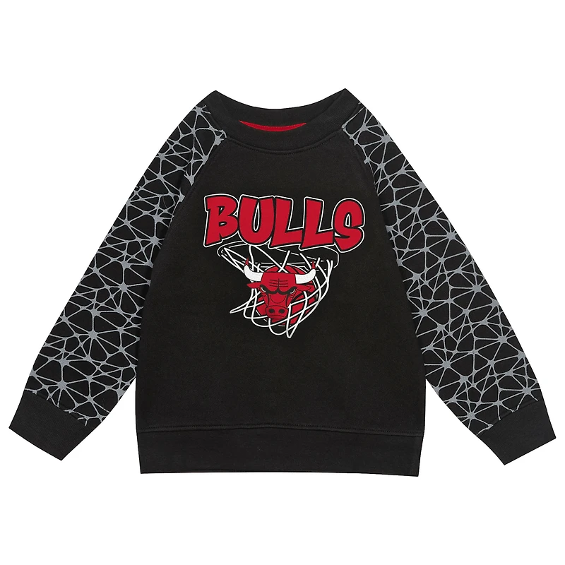 Toddler Outerstuff Black Chicago Bulls Nothing But Net Fleece Sweatshirt & Pants Set