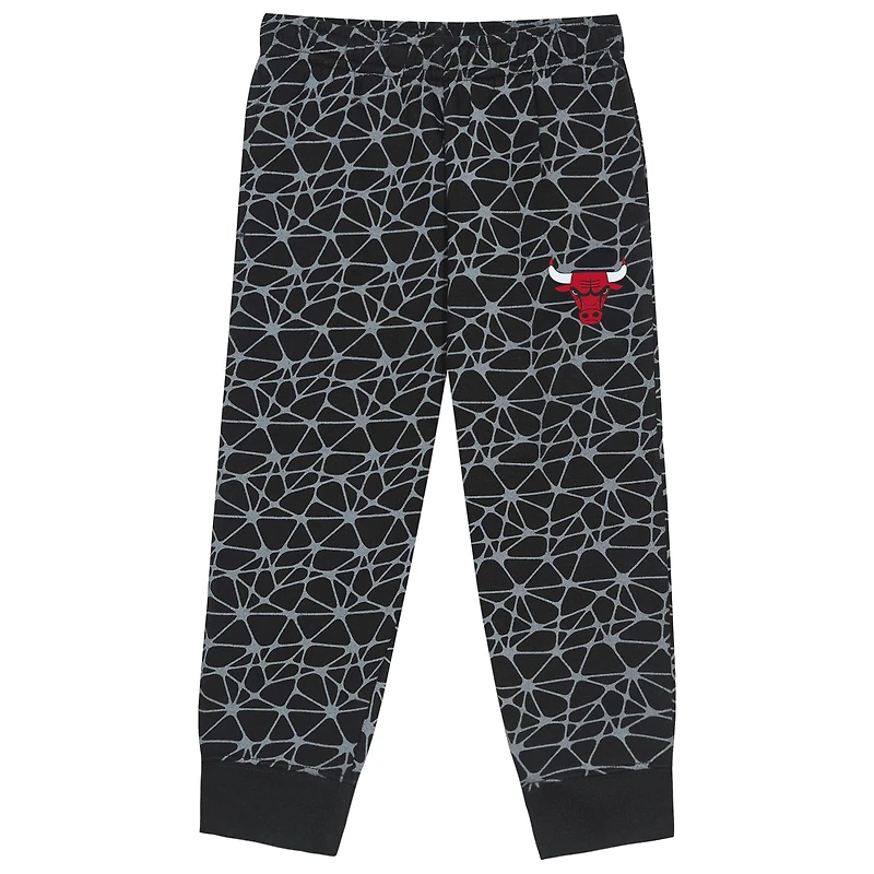 Ensemble sweat-shirt et pantalon en polaire noir Chicago Bulls Nothing But Net pour tout-petit Outerstuff