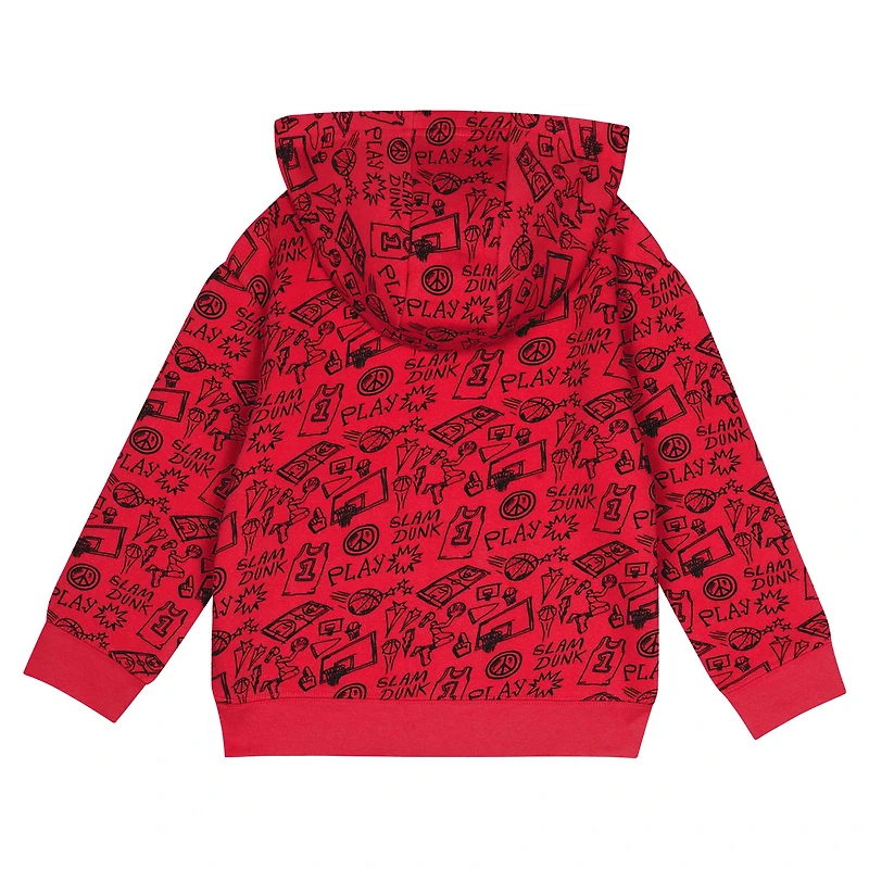 Ensemble sweat à capuche et pantalon de survêtement Give and Go pour tout-petit des Red Chicago Bulls